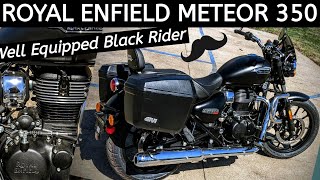 Touring Royal Enfield Meteor w Bags  Cops  Wahoo [upl. by Lydon143]