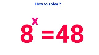 A Nice Math Olympiad Algebra Problems  Find the Value of x in this Exponential Equation [upl. by Sherris]