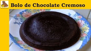 Bolo de chocolate cremoso receita fácil é rapida HD [upl. by Fleck]