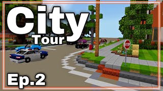 Minecraft City  Let’s Build A City 𝗧𝗢𝗨𝗥 Ep2 [upl. by Gerbold770]