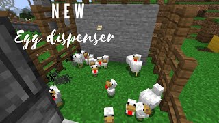 New Egg Dispenser Design  Minecraft Java 1171 [upl. by Adnirolc]