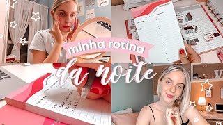 minha rotina da noite  skincare dicas estudo e fofoca ♡ [upl. by Nwahsyd]