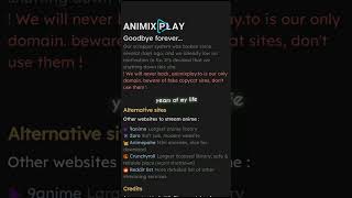 Goodbye animixplayto you are the greatest anime websites i ever had anime animixplay animeedit [upl. by Hurlee195]