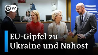 EUGipfel einigt sich auf Erklärung zu Nahost  DW Nachrichten [upl. by Phelps]