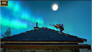 Vikendi at Night Gorgeous Moonlight amp Northern Lights  PUBG [upl. by Kasevich]