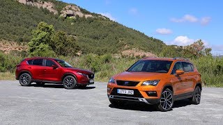 2017 Mazda CX5 vs 2017 Seat Ateca [upl. by Cirala54]