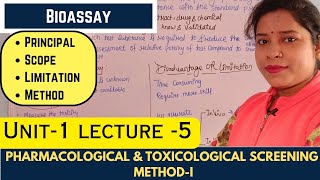 Bioassay  Principle  Importance  Limitation  Disadvantage  Types Of Bioassay [upl. by Ollehcram]