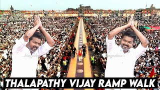 Thalapathy Vijay Mass Entry🔥🔥Ramp Walk at TVK Maanadu தளபதி விஜய் மாநாடு Tamilaga Vettri Kazhagam [upl. by Kahl]