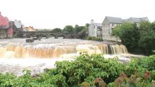 Ennistymon Cascades after a rainstorm in Ireland [upl. by Hamas558]