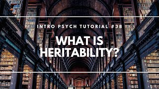 What is Heritability Intro Psych Tutorial 38 [upl. by Dulcy]