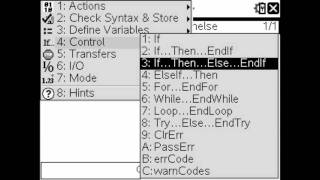 TINSPIRE Programming Part 2If Then Else [upl. by Bysshe]