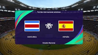 Modo carrera jugador liga Promerica Costa Rica Vs España [upl. by Ahtivak]