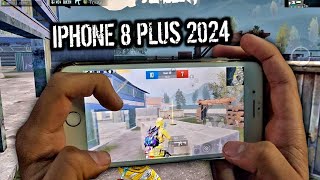 IPHONE 8 PLUS IN 2024 😱 BEST 4FINGERS CLAW PUBG HANDCAM [upl. by Ttenaej]