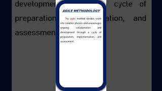 what is agile methodology  what is agile  agile model [upl. by Myrah347]