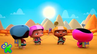 Os bebês vão de excursão e escapam de Dolores  Mini Beat Power Rockers  Discovery Kids Brasil [upl. by Jd40]