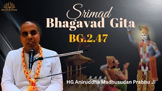 Bhagwat Gita Class by HG Aniruddha Madhusudan Prabhu Ji BG  247 iskconrohiniofficial [upl. by Berta165]