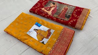 Laxmipati Brand Bandhej Partywear saree collection at wholesale prices ✨ Laxmipati sarees 2023 new [upl. by Marney223]