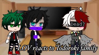 LOV amp Villain Deku react to The Todoroki FamilyDead Todoroki Au Tododeku [upl. by Aires343]