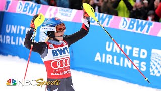 Mikaela Shiffrin surges to 90th World Cup win by 33 seconds over Vlhova in Killington  NBC Sports [upl. by Kifar156]