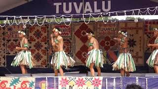 Tuvalu village boys group culture dance Auckland Pasifika Festival 2024 [upl. by Carla]