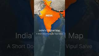 Indias Original Map  bharat Ka Asali Map 🗺️ cypher facts sea india map seawater indianmap [upl. by Nosrej]