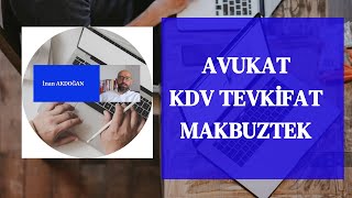 Avukatlık Hizmetlerinde KDV Tevkifatı [upl. by Rondi]