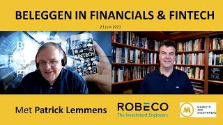 Beleggen in Financials amp Fintech met Patrick Lemmens van Robeco [upl. by Dotson]