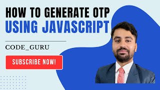 How To Generate OTP using JavaScript  JavaScript se OTP kaise generate kare  Math Function in JS [upl. by Colet997]