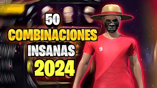 50 COMBINACIONES DE ROPA INSANAS QUE DEBES USAR EN 2024 🔥 OUTFITS INSANOS FF PARTE 2 [upl. by Hesper]