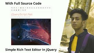 Simple Rich Text Editor In jQuery with full source code by jishaansinghal in 2022 [upl. by Aicirtan339]