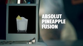 ABSOLUT PINEAPPLE FUSION DRINK RECIPE  HOW TO MIX [upl. by Nelehyram]