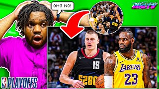 Lakers Fan Reacts To LAKERS at NUGGETS  FULL GAME 2 HIGHLIGHTS  April 22 2024 lakers nuggets [upl. by Wilonah]