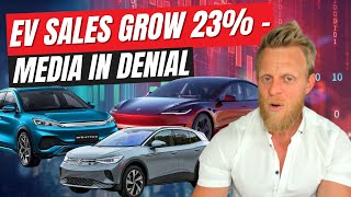 Electric car sales worldwide grow and media has melt down or just lies [upl. by Beryle]