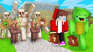 Why Did Golems Kick Mikey and JJ Out Of The Village in Minecraft  Maizen [upl. by Neeluj]