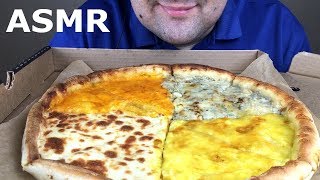 ASMR PIZZA 4 CHEESE Mozzarella Cheddar Gouda and Roquefort Eating Sounds NO TALKING [upl. by Atnoed809]