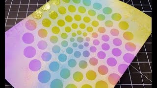 Distress Oxide Ink Circles  Emboss Resist Technique [upl. by Ruprecht]