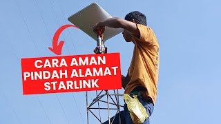 Cara Aman Pindah Alamat Starlink 100 Berhasil [upl. by Haelak]