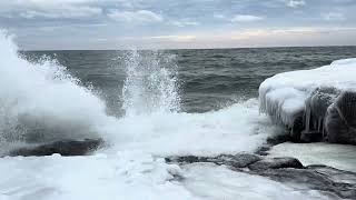 Lake Superior waves [upl. by Snah]