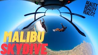 Malibu Helicopter Skydive  Immersive GoPro 360 VR [upl. by Alleinad]