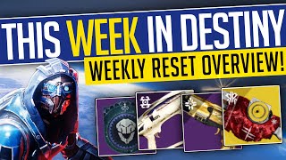 Destiny 2  THIS WEEK IN DESTINY  20th Feb NEW Wish Sparrow Control Triple Bonus Ranks amp More [upl. by Henarat]