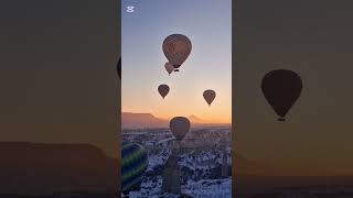 Hot Air Balloon Ride Goreme Cappadocia Turkey travel hotairballoon turkey placestovisit [upl. by Lalise79]