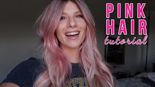 PINK HAIR TUTORIAL [upl. by Maurili]