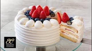 Japanese Strawberry Shortcake Recipe [upl. by Kirt]