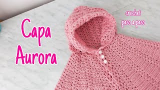 Capa Aurora 🐣 para bebé  crochet paso a paso [upl. by Atinor]