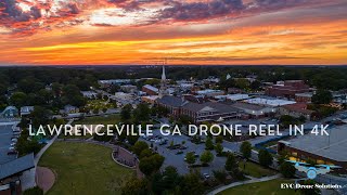 Best Downtown Lawrenceville GA 4K Drone Stock Footage by EVC Drone Solutions Licensed Part 107 Pilot [upl. by Frederiksen]