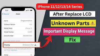 How to Fix “Important Display Message Unknown Parts on iPhone 2023 [upl. by Nalniuq]