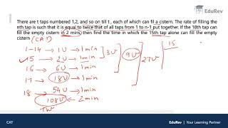 L8 Time amp Work CAT questions on Time amp Work  CAT Quant  CAT 2020  CAT Preparation [upl. by Muir494]