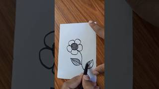 Very easy flower drawingyoutubeshorts satisfiyingart drawingtutorials drawingideas easydrawing [upl. by Stanfield]