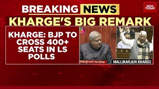 Mallikarjun Kharge Big Remark On Upcoming 2024 Election BJP To Cross 400 Seats In Lok Sabha Polls [upl. by Zerep]