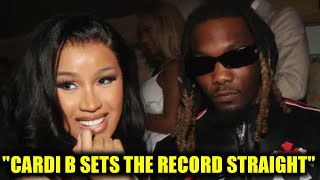 Cardi B Sets the Record Straight Not Back with Offset Despite a Tempting NYE Encounter [upl. by Roel]